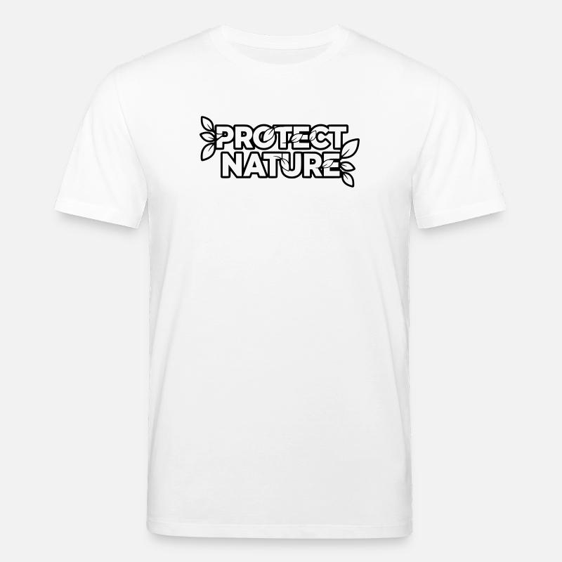 Protect Nature | Umweltschutz Statement Vektor - Stanley/Stella Unisex Bio-T-Shirt CREATOR  - Weiß