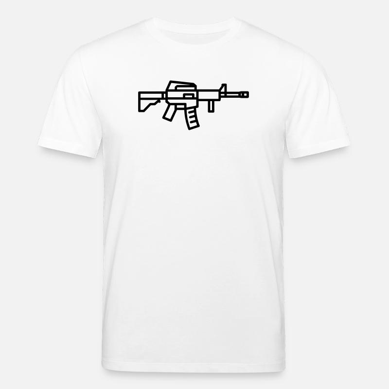 mitraillette - T-shirt bio CREATOR Stanley/Stella Unisexe - blanc