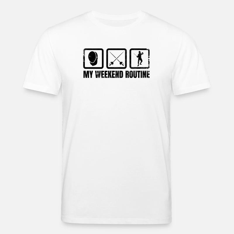 Ma routine du week-end - T-shirt bio CREATOR Stanley/Stella Unisexe - blanc