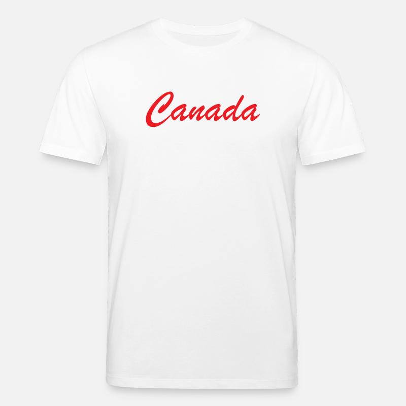 Canada Script Schriftzug Rot - Stanley/Stella Unisex Bio-T-Shirt CREATOR  - Weiß