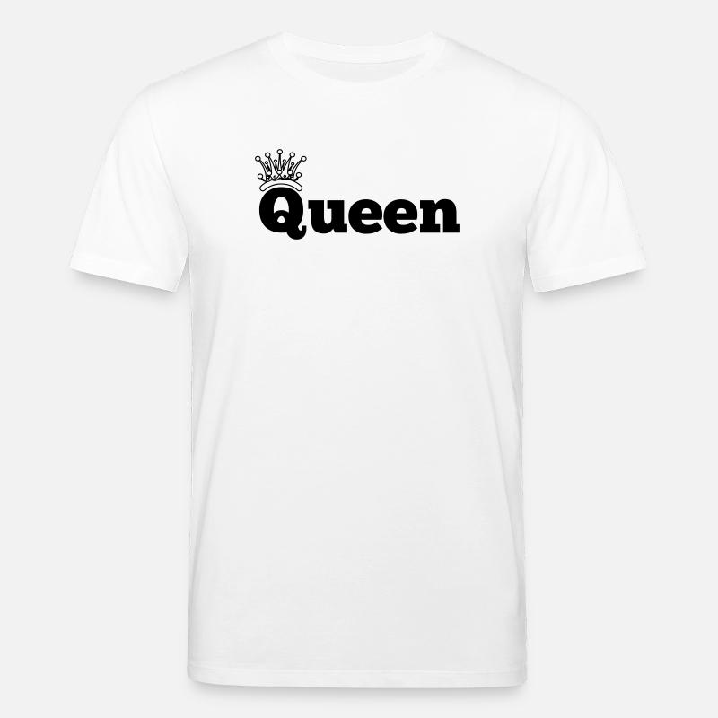Königin mit Krone - Stanley/Stella Unisex Bio-T-Shirt CREATOR  - Weiß