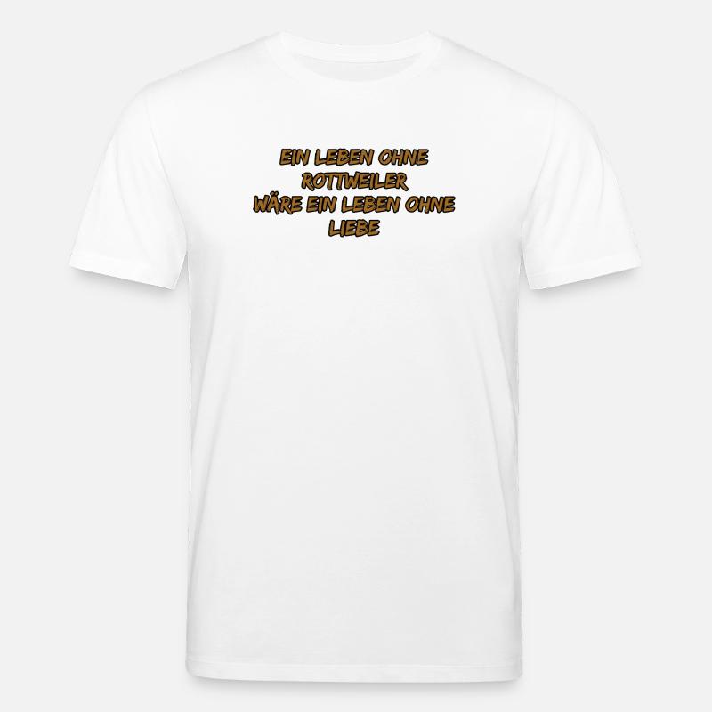 RottweilerLiebe: Leben mit Hund - Stanley/Stella Unisex Bio-T-Shirt CREATOR  - Weiß