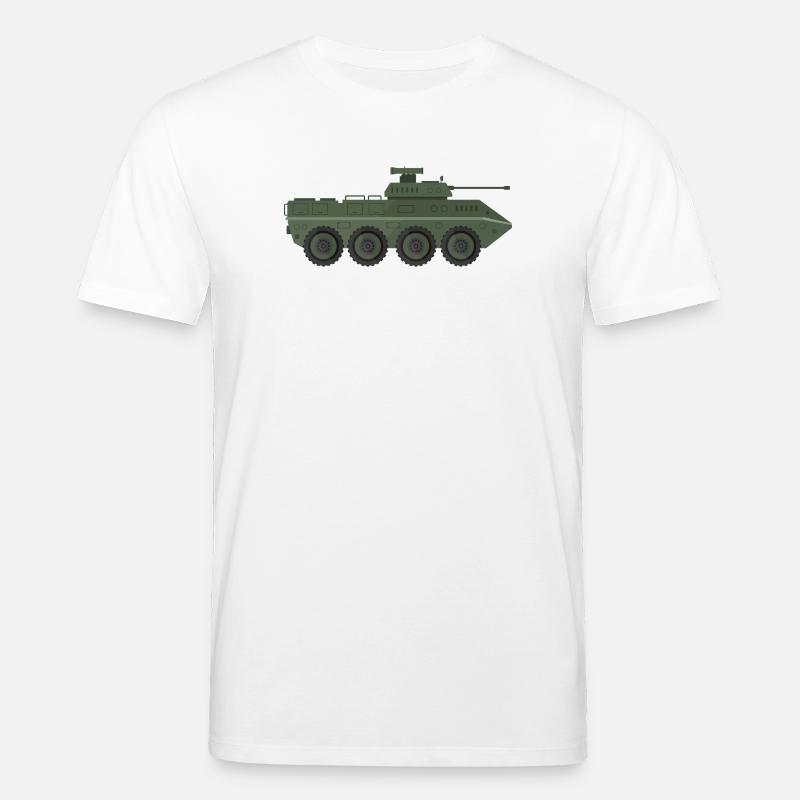 Militärpanzer - Stanley/Stella Unisex Bio-T-Shirt CREATOR  - Weiß