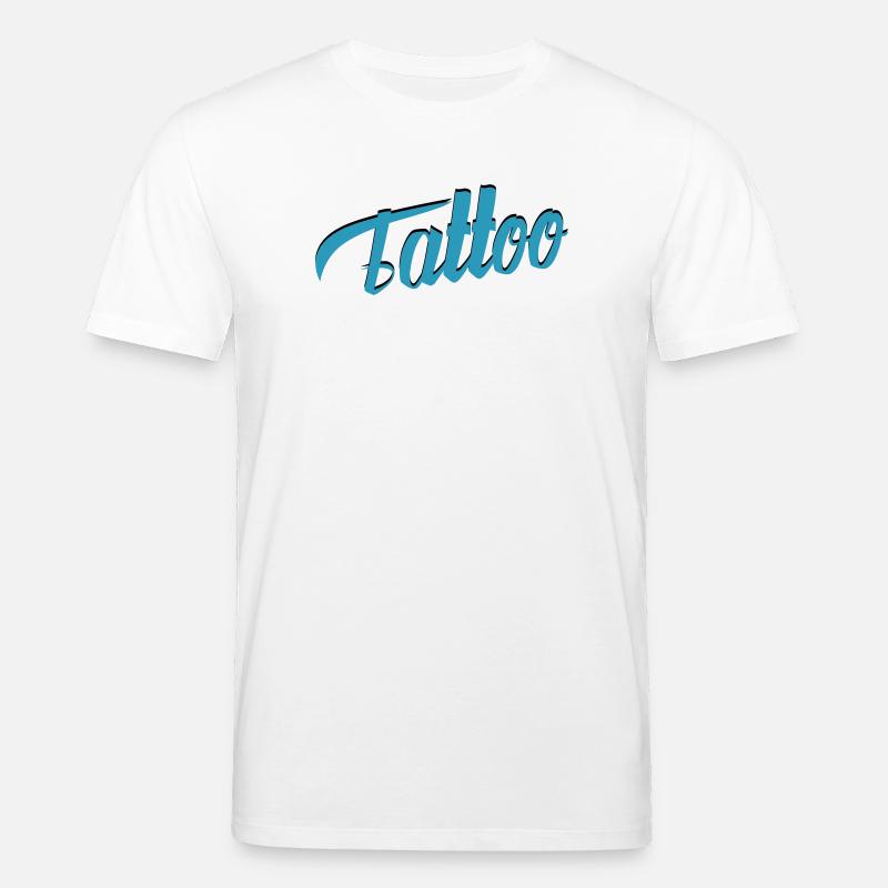 Tattoo Script in Teal - Stanley/Stella Unisex Bio-T-Shirt CREATOR  - Weiß