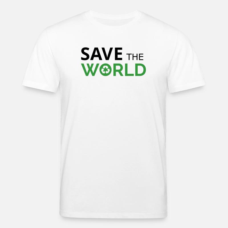 Save the world - Stanley/Stella CREATOR Unisex Organic T-Shirt - white