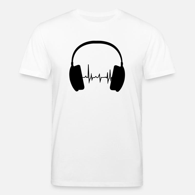 Écouteurs et Beat - T-shirt bio CREATOR Stanley/Stella Unisexe - blanc
