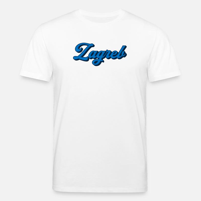 Zagreb Script Logo Stil - Stanley/Stella Unisex Bio-T-Shirt CREATOR  - Weiß