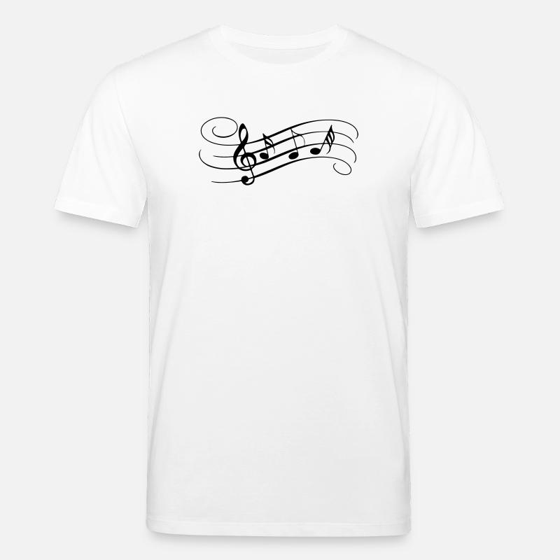 Envolée de notes - T-shirt bio CREATOR Stanley/Stella Unisexe - blanc