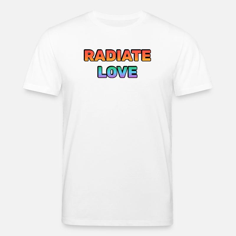 Radiate Love Gradient Typografie - Stanley/Stella Unisex Bio-T-Shirt CREATOR  - Weiß