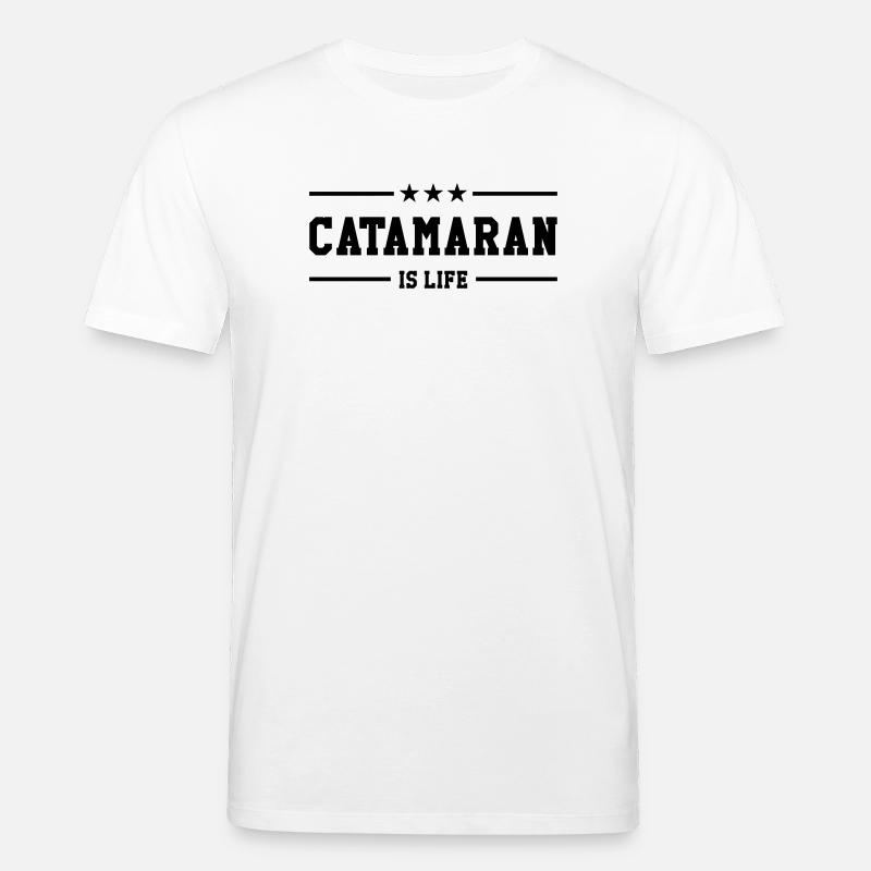 Catamaran is life - Stanley/Stella Unisex Bio-T-Shirt CREATOR  - Weiß