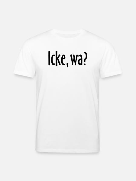 Berlin Spruch: Icke, wa? - Stanley/Stella Unisex Bio-T-Shirt CREATOR  - Weiß