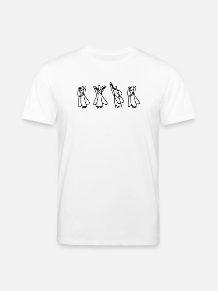 Waldorf Letters "NO" - Stanley/Stella CREATOR Unisex Organic T-Shirt - white