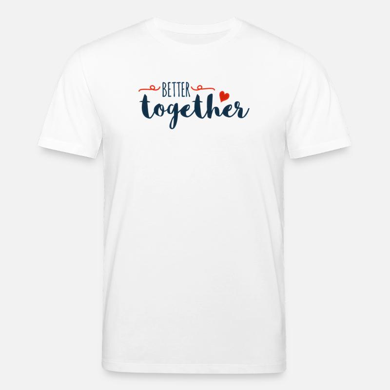 Better Together Drehbuch-Herz - Stanley/Stella Unisex Bio-T-Shirt CREATOR  - Weiß