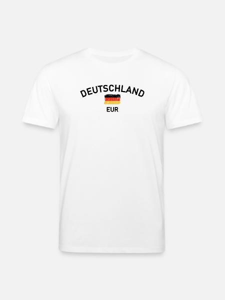 German Flag Brush Stroke - Stanley/Stella CREATOR Unisex Organic T-Shirt - white