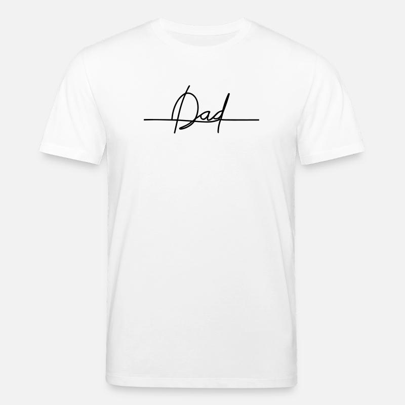 Dad en Ligne Continue - T-shirt bio CREATOR Stanley/Stella Unisexe - blanc