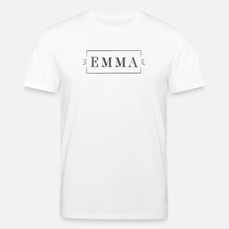 EMMA - nom dans un cadre - T-shirt bio CREATOR Stanley/Stella Unisexe - blanc