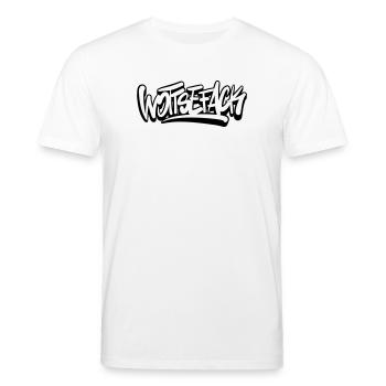 Wottsefack pun denglish - T-shirt bio CREATOR Stanley/Stella Unisexe - blanc - Devant - Alina (178cm) & Michal (187cm)