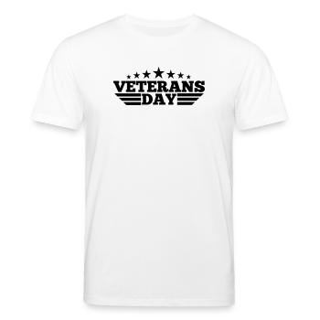 Veterans Day - Stanley/Stella CREATOR Unisex Organic T-Shirt - white - Front - Alina (178cm) & Michal (187cm)