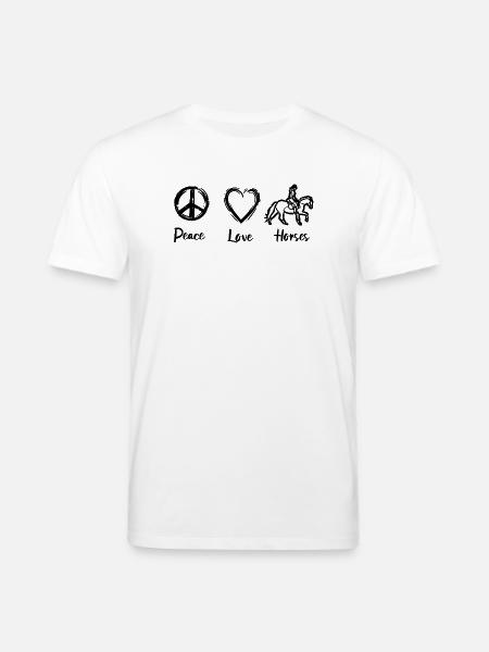 Pferdeliebe - Stanley/Stella Unisex Bio-T-Shirt CREATOR  - Weiß