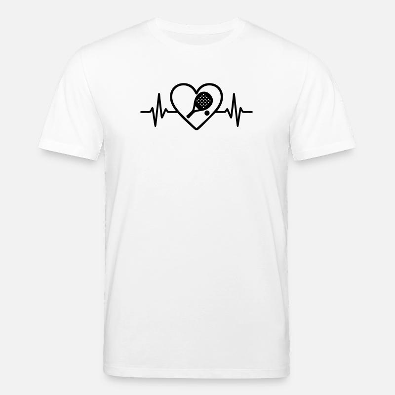 Cuore di Padel - Maglietta ecologica unisex CREATOR di Stanley/Stella - bianco