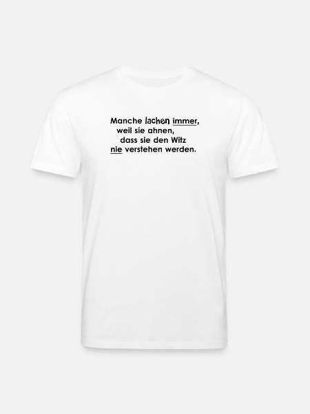 Immer lachen - Stanley/Stella Unisex Bio-T-Shirt CREATOR - Weiß