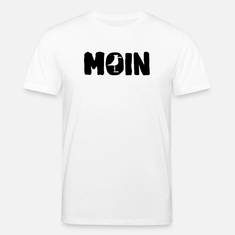 Moin avec la mouette - T-shirt bio CREATOR Stanley/Stella Unisexe - blanc