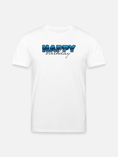 Happy Birthday, Congratulations, Birthday - Stanley/Stella CREATOR Unisex Organic T-Shirt - white