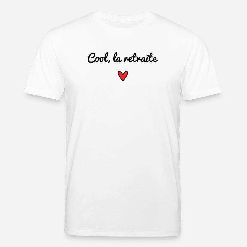 RETRAITE. RETRAITE. RETRAITEE. RETRAITE - T-shirt bio CREATOR Stanley/Stella Unisexe - blanc