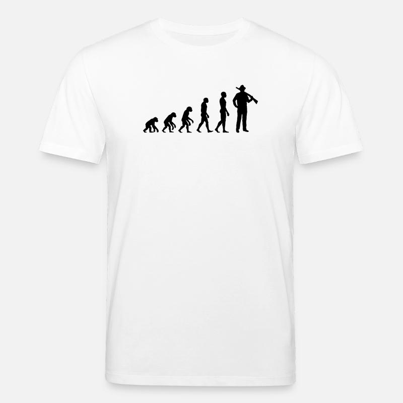 L’ÉVOLUTION DU SAGITTAIRE ! SCHÜTZENFEST JÄGERFEST - T-shirt bio CREATOR Stanley/Stella Unisexe - blanc