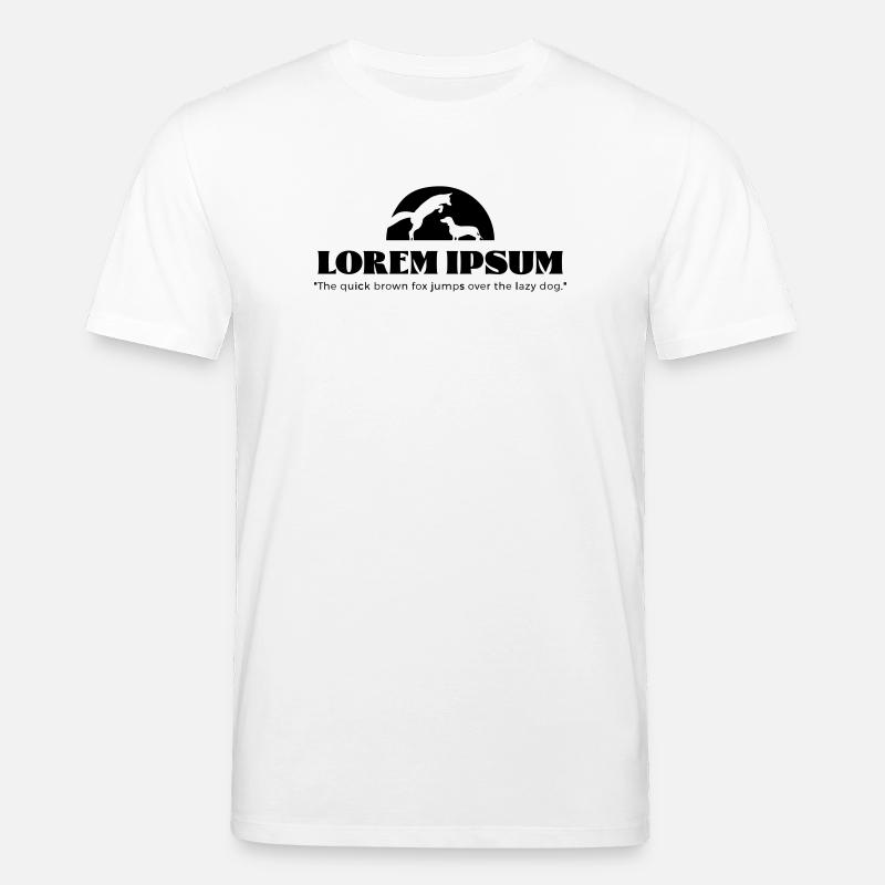 LoremIpsum – le renard brun rapide ... - T-shirt bio CREATOR Stanley/Stella Unisexe - blanc