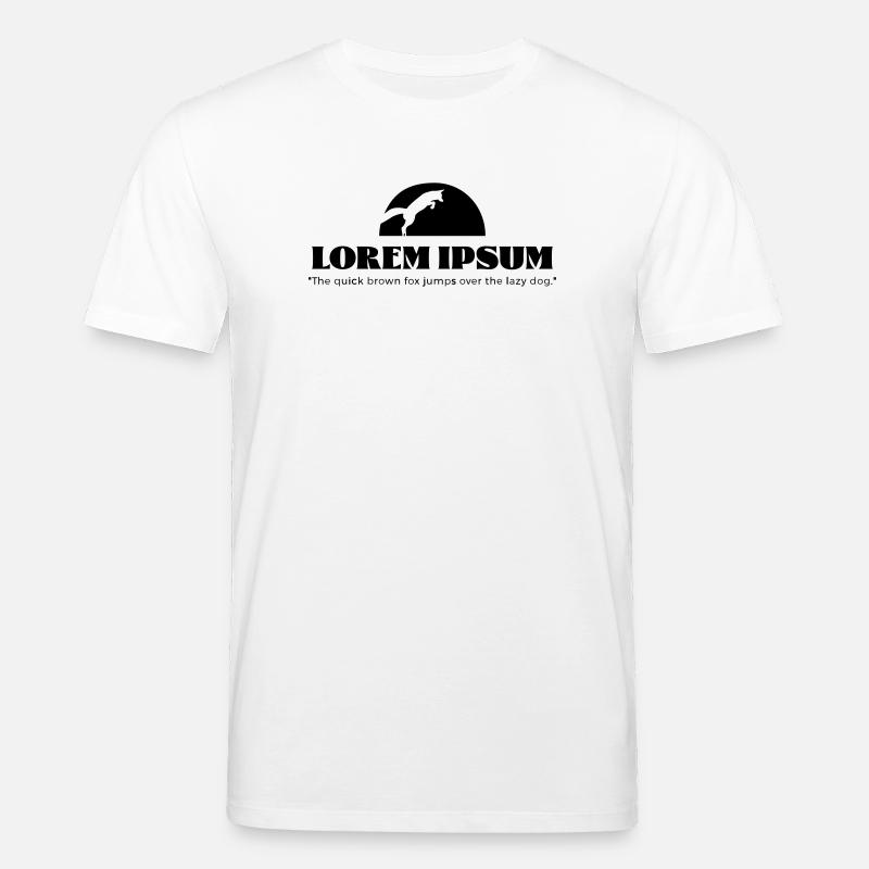 Lorem Ipsum "The quick brown ... - Stanley/Stella CREATOR Unisex Organic T-Shirt - white