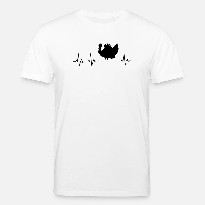 Dinde - Dinde - Thanksgiving - T-shirt bio CREATOR Stanley/Stella Unisexe - blanc