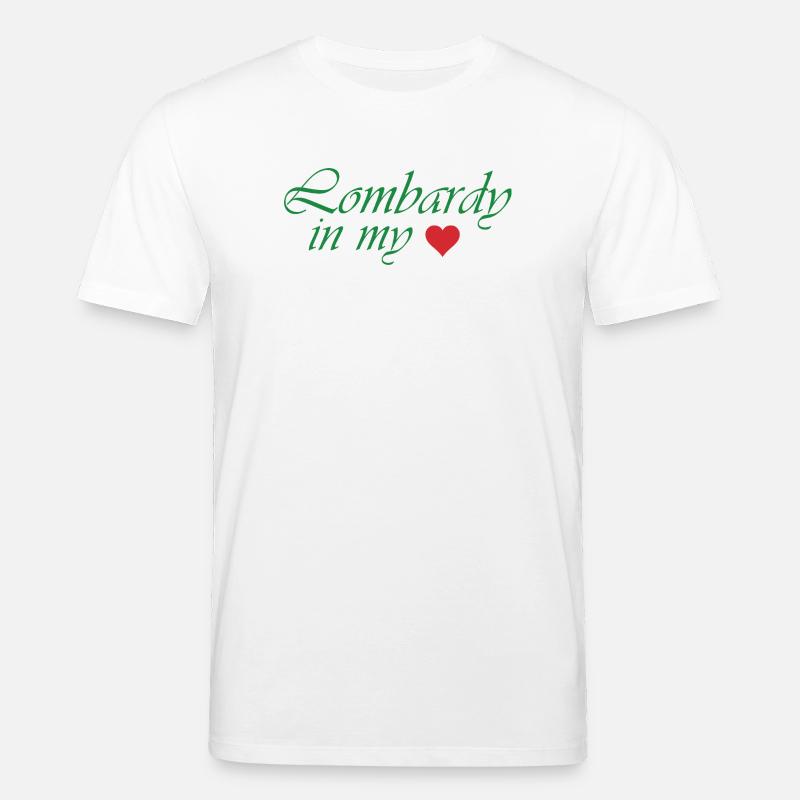 Conception de l’écriture Lombardy Heart - T-shirt bio CREATOR Stanley/Stella Unisexe - blanc