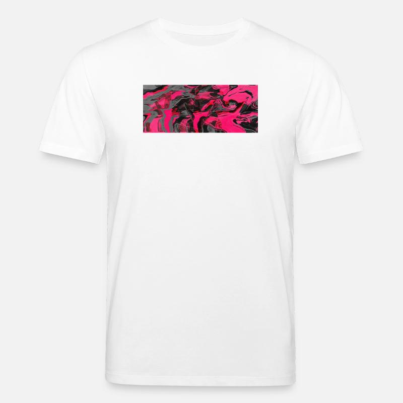 Tourbillon d’encre néon - T-shirt bio CREATOR Stanley/Stella Unisexe - blanc
