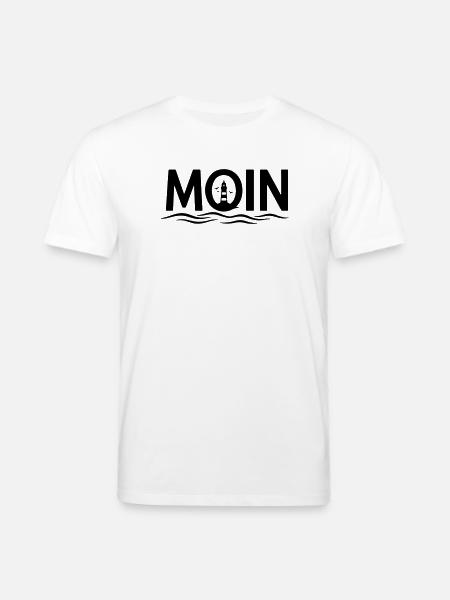 MOIN Leuchtturm – Maritimer Küstenlook - Stanley/Stella Unisex Bio-T-Shirt CREATOR  - Weiß