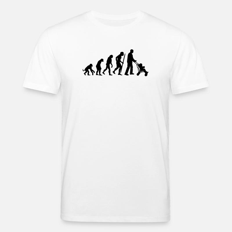 Die Entwicklung der (Groß-) Vaterschaft - Stanley/Stella Unisex Bio-T-Shirt CREATOR  - Weiß