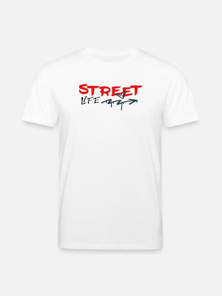 Street life Graffiti - Stanley/Stella CREATOR Unisex Organic T-Shirt - white