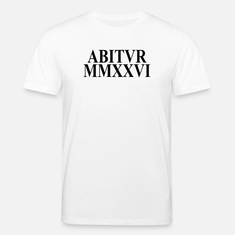 Abitur 2026 - Abitur - Chiffres romains - Latin - T-shirt bio CREATOR Stanley/Stella Unisexe - blanc