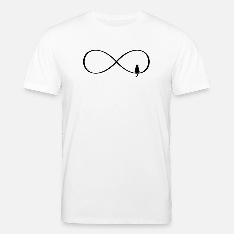 Unendlichkeitszeichen Katzenliebe Geschenk - Stanley/Stella Unisex Bio-T-Shirt CREATOR  - Weiß