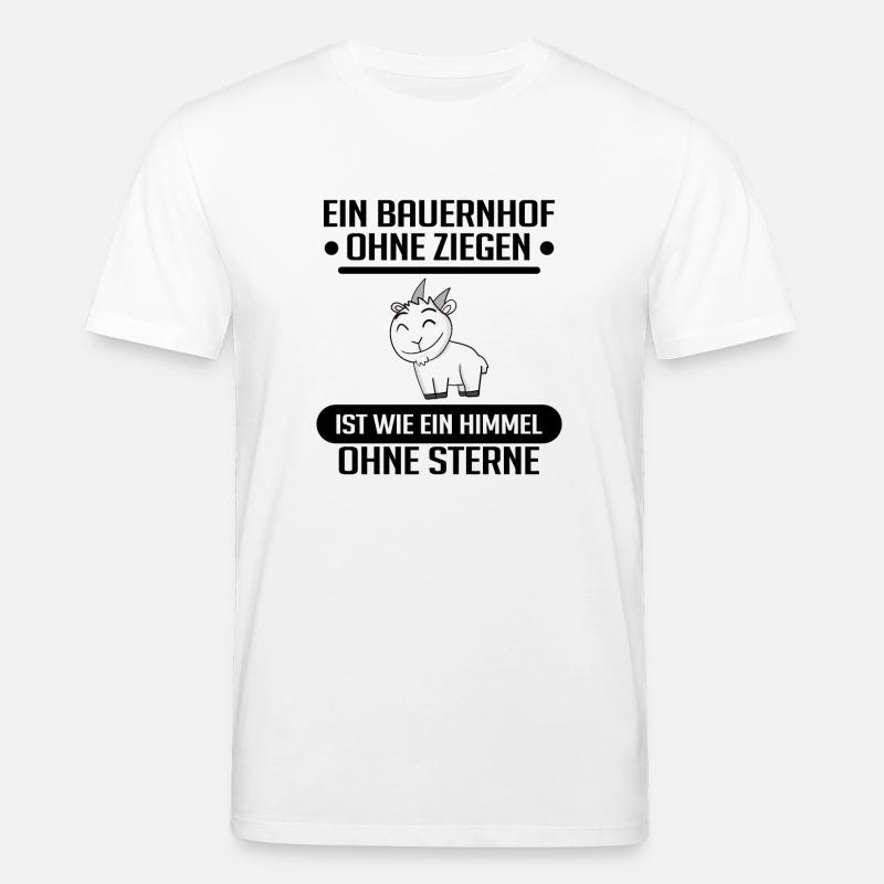Ziege Ziegenbock Bock - Stanley/Stella Unisex Bio-T-Shirt CREATOR  - Weiß