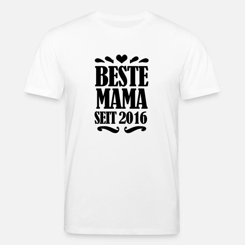 Beste Mama seit 2016 - Stanley/Stella Unisex Bio-T-Shirt CREATOR  - Weiß