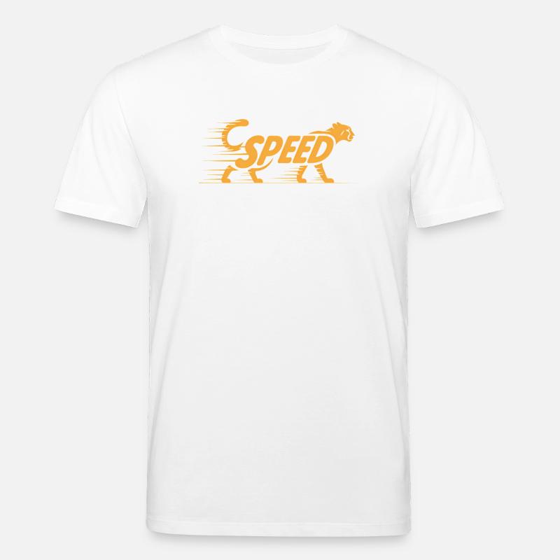 Cheetah Speed - Logo de chat cool - T-shirt bio CREATOR Stanley/Stella Unisexe - blanc