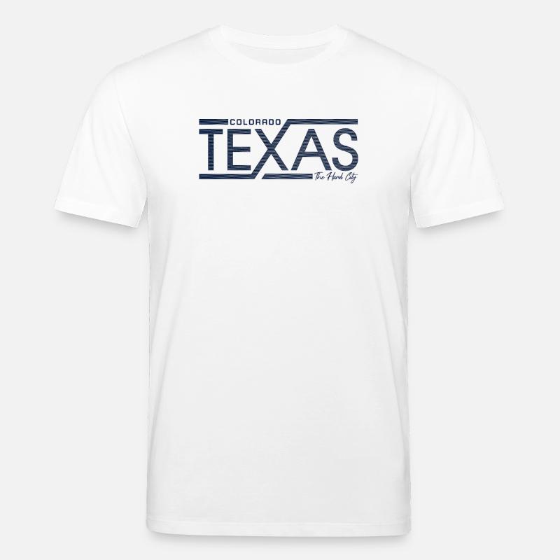 Texas Stripes Retro State Panel - Stanley/Stella Unisex Bio-T-Shirt CREATOR  - Weiß