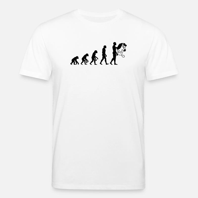EVOLUTION HOBBYHORSING! STECKENPFERD LIEBE - Stanley/Stella Unisex Bio-T-Shirt CREATOR  - Weiß