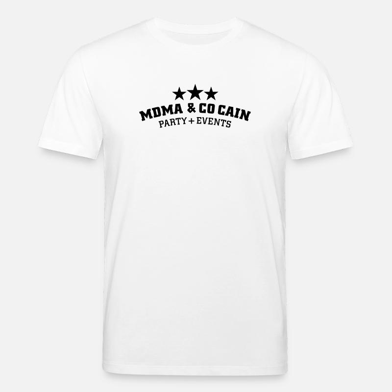 MDMA und Cocain - Stanley/Stella Unisex Bio-T-Shirt CREATOR  - Weiß