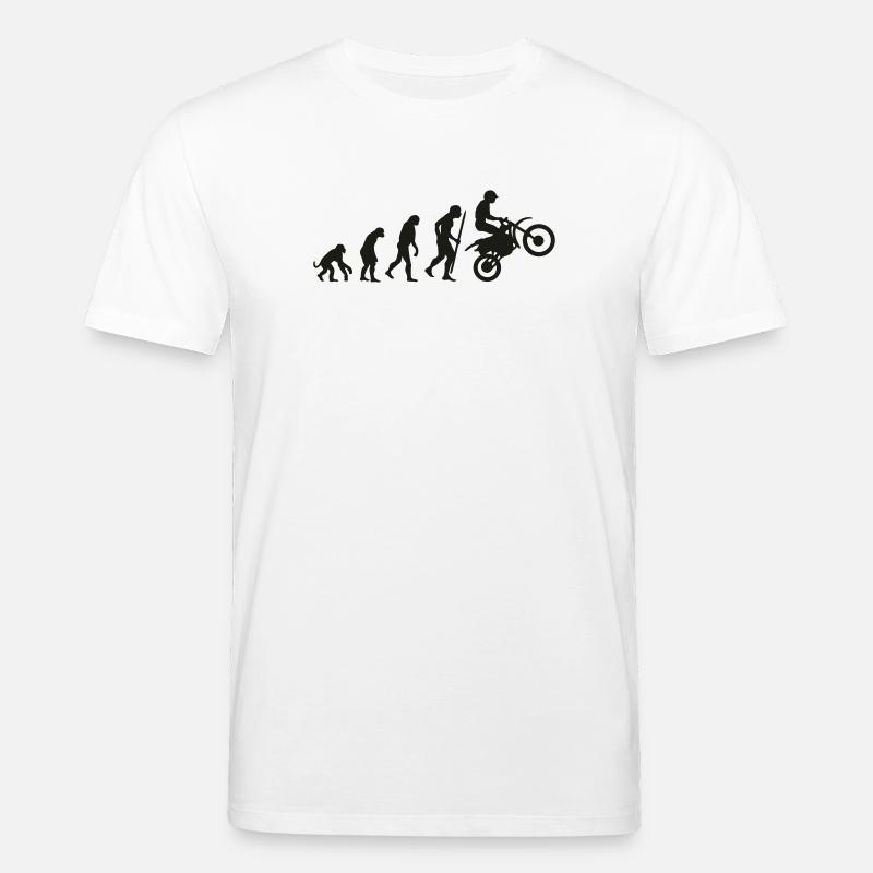 Evolution moto - T-shirt bio CREATOR Stanley/Stella Unisexe - blanc