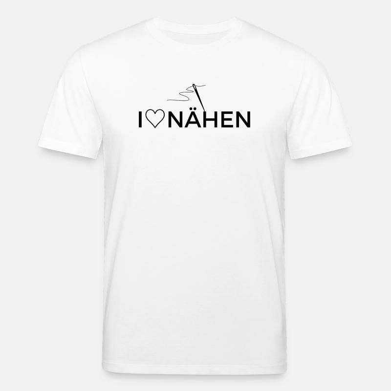 Ich liebe Nähen - Design mit Grafik - Stanley/Stella Unisex Bio-T-Shirt CREATOR  - Weiß