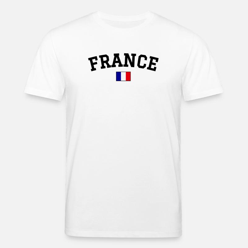 Drapeau français Noir - T-shirt bio CREATOR Stanley/Stella Unisexe - blanc