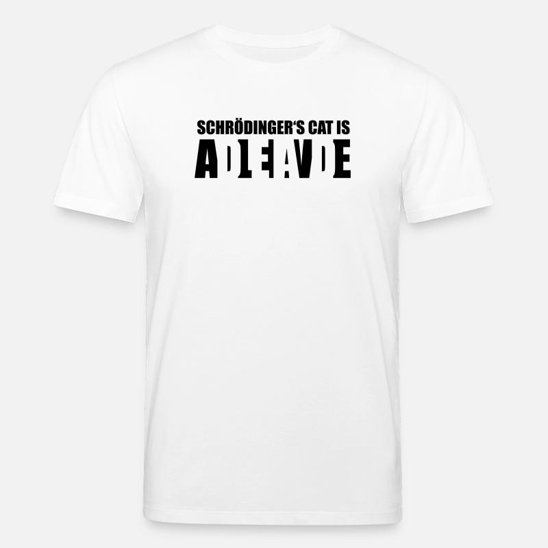 Chat de Schrödinger - T-shirt bio CREATOR Stanley/Stella Unisexe - blanc