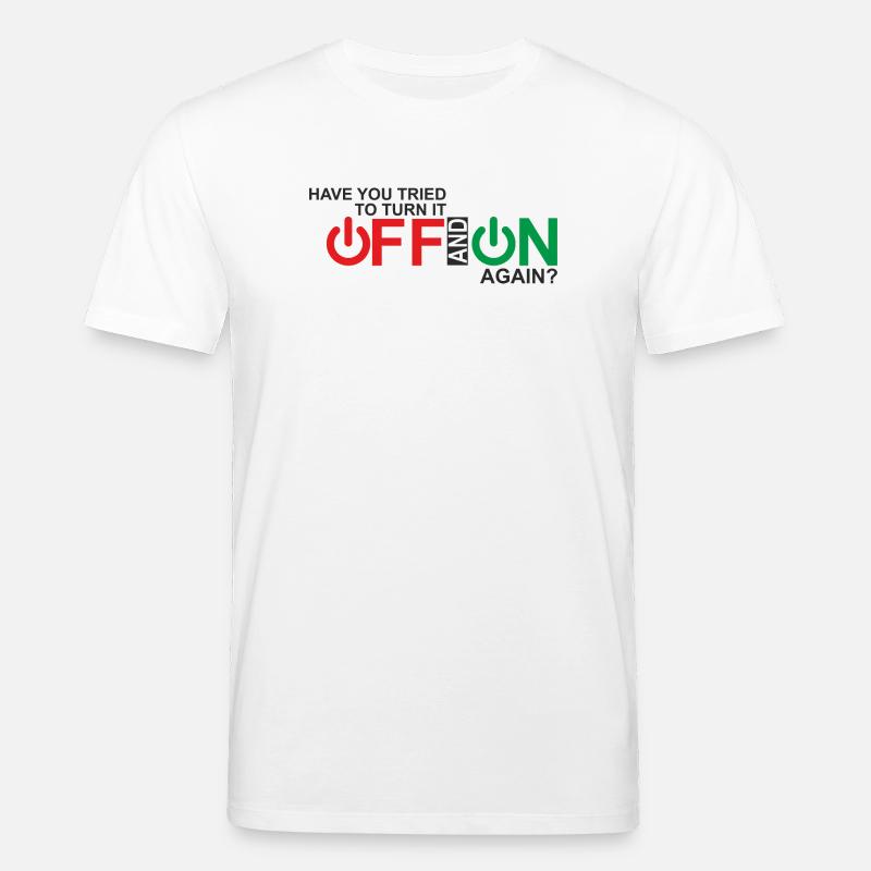 Lebendiges Design der Ein-/Aus-Taste - Stanley/Stella Unisex Bio-T-Shirt CREATOR  - Weiß
